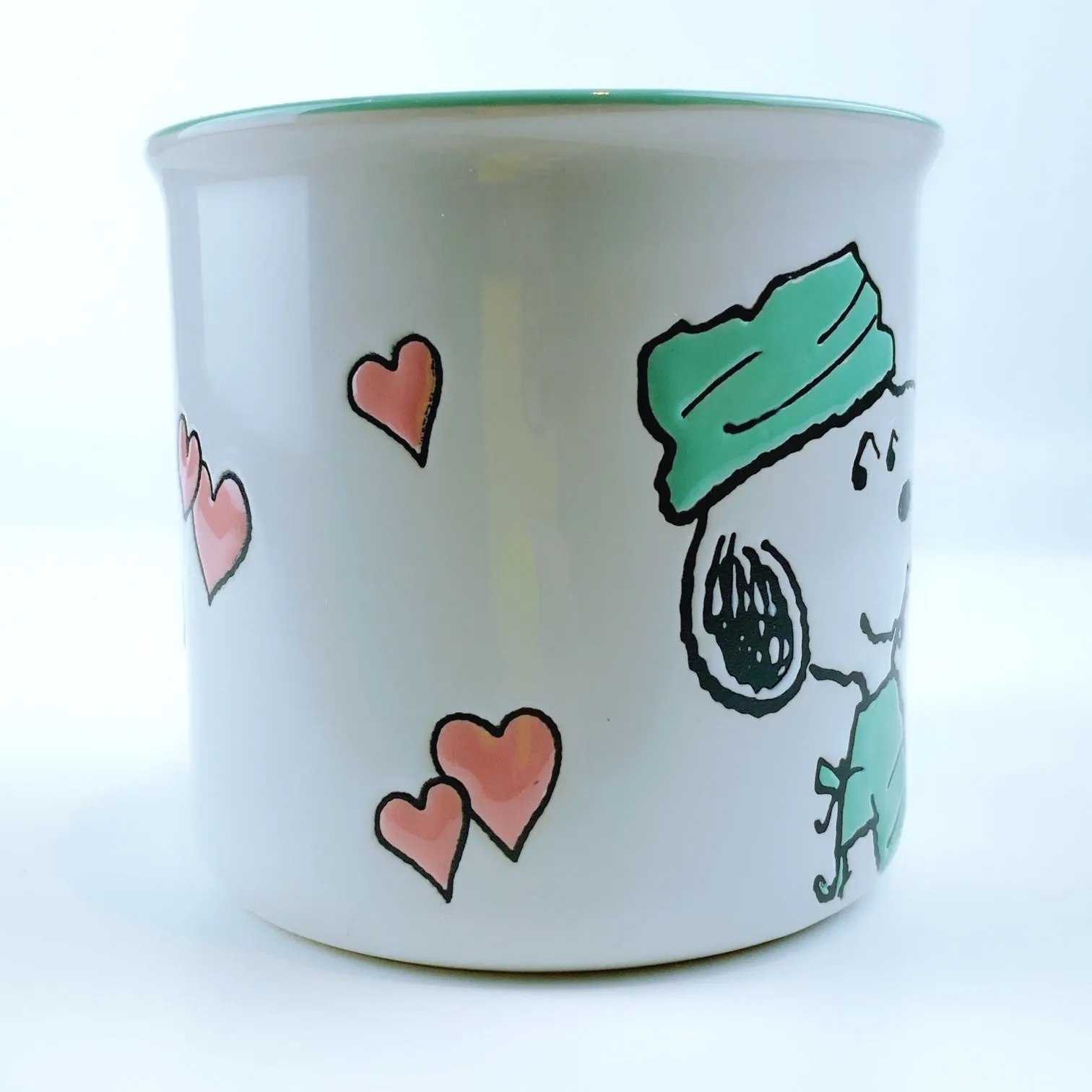 Peanuts Snoopy Scrub Wearing 'Thank You' Doctor Ceramic Mug 21 oz - Mint Green