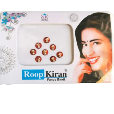 Red Round Mini Diamond Fashion Bindi Sticker