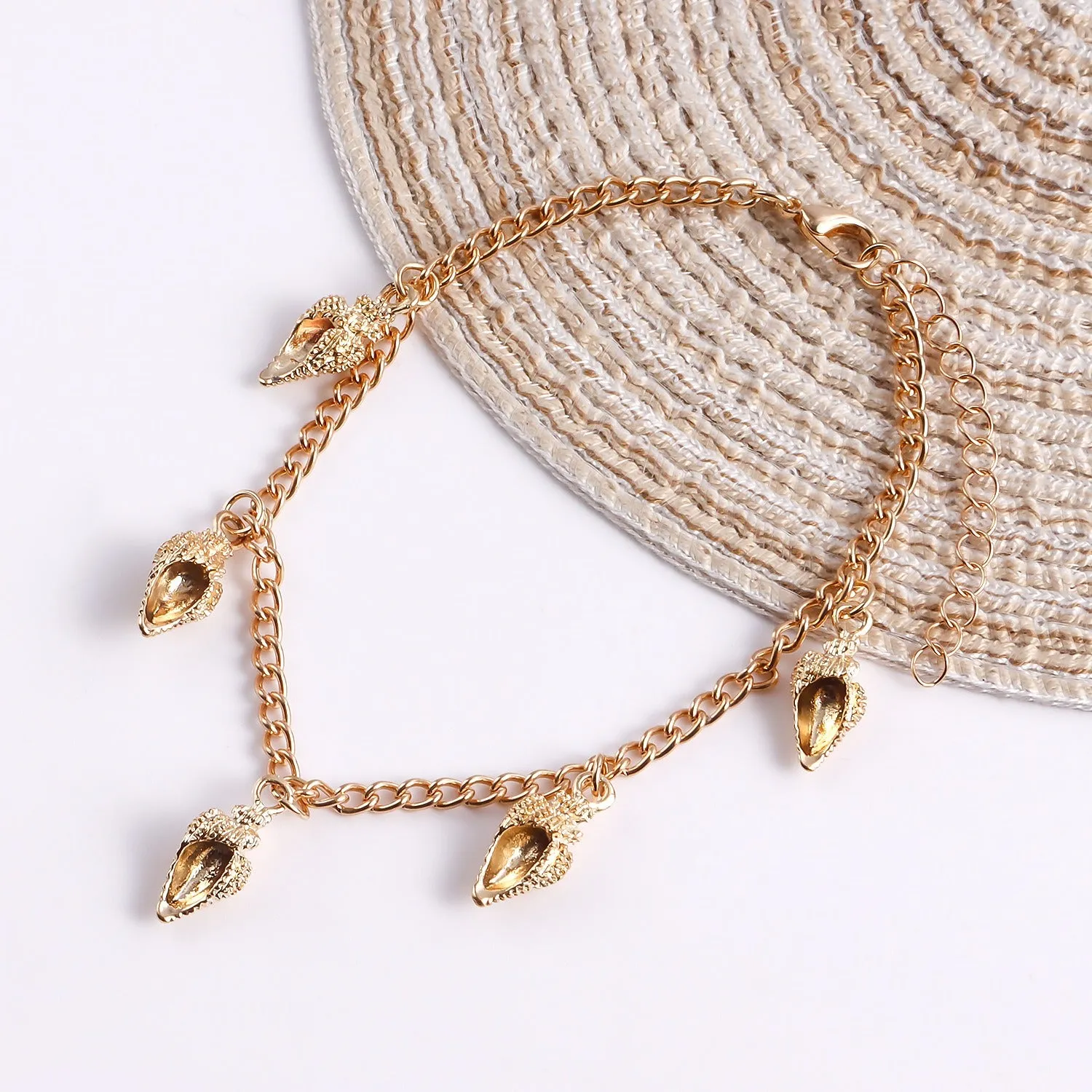 Simple fashion conch anklet set