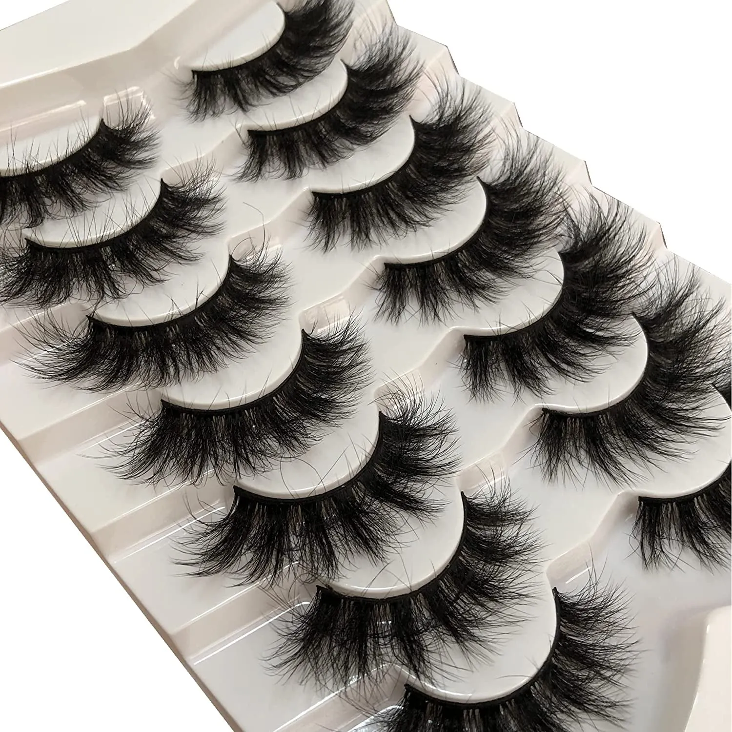 Spring False Eyelashes Fluffy Mink Lashes Cat-Eye Look