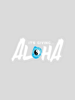 T&C Surf It's Giving Aloha Sticker