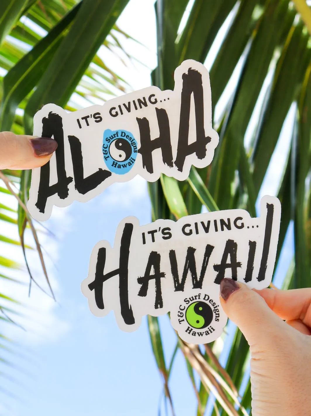 T&C Surf It's Giving Hawaii Sticker