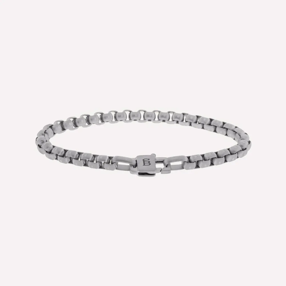 Urban Edge 5mm Box Chain Bracelet Silver