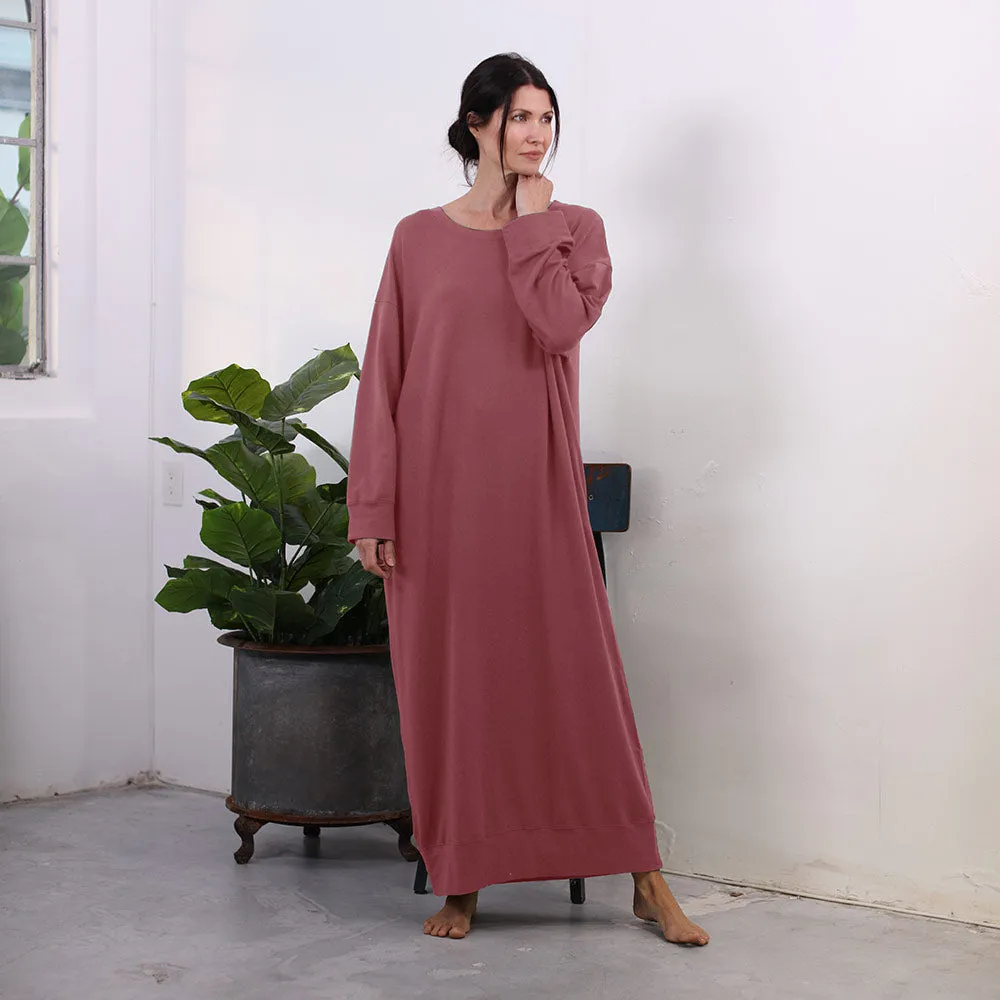 Long Urban MuuMuu Dress with Detachable Hood