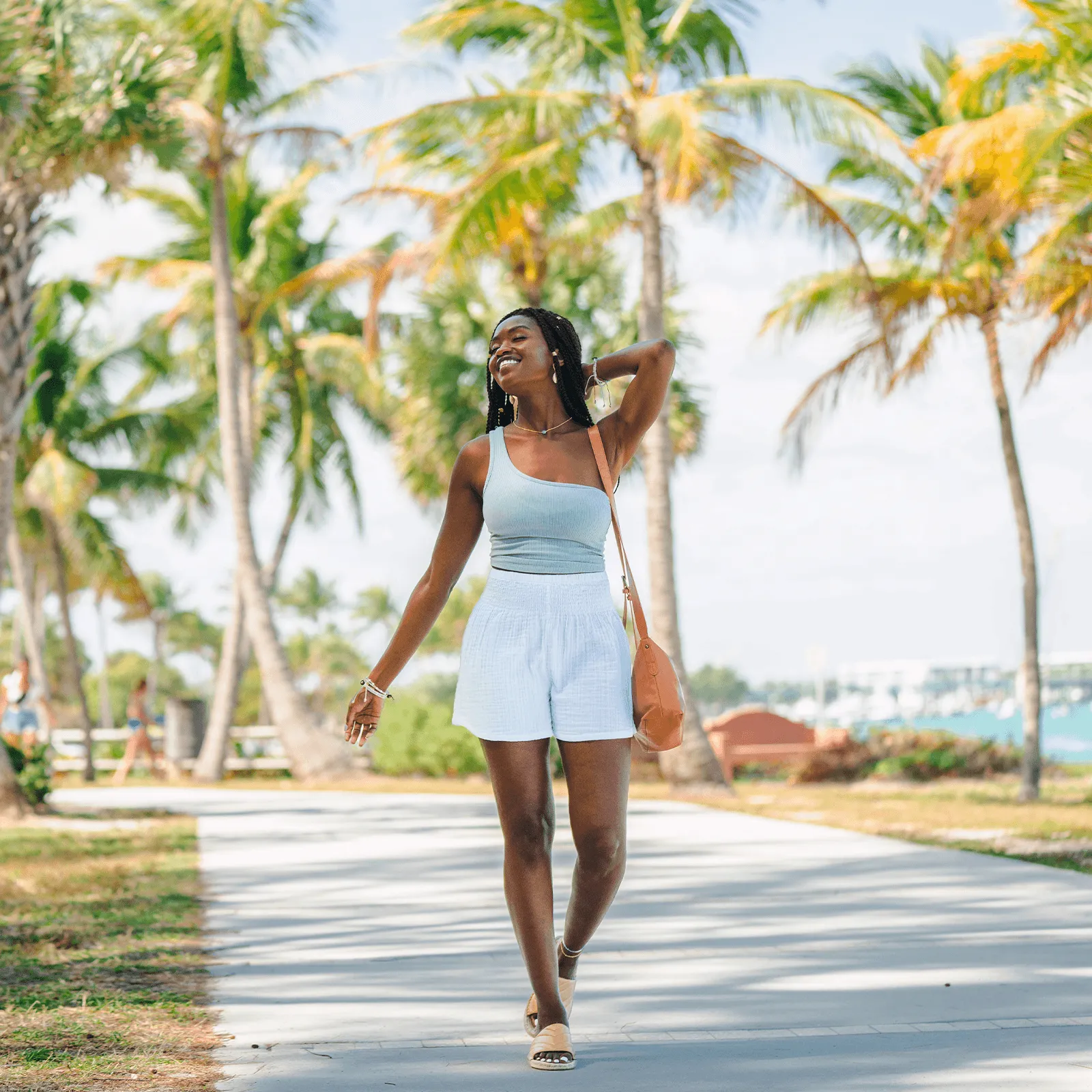 White Cotton Shorts