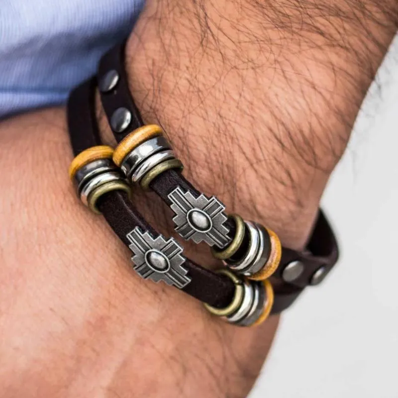 Winslow Wanderings Brown Urban Man Bracelet