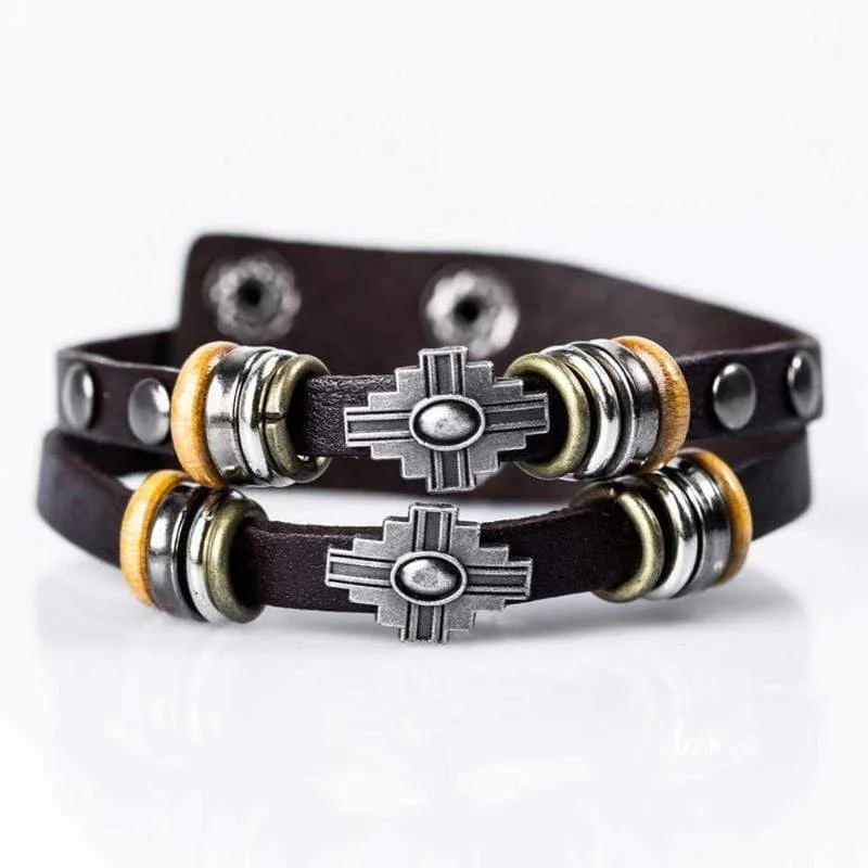 Winslow Wanderings Brown Urban Man Bracelet