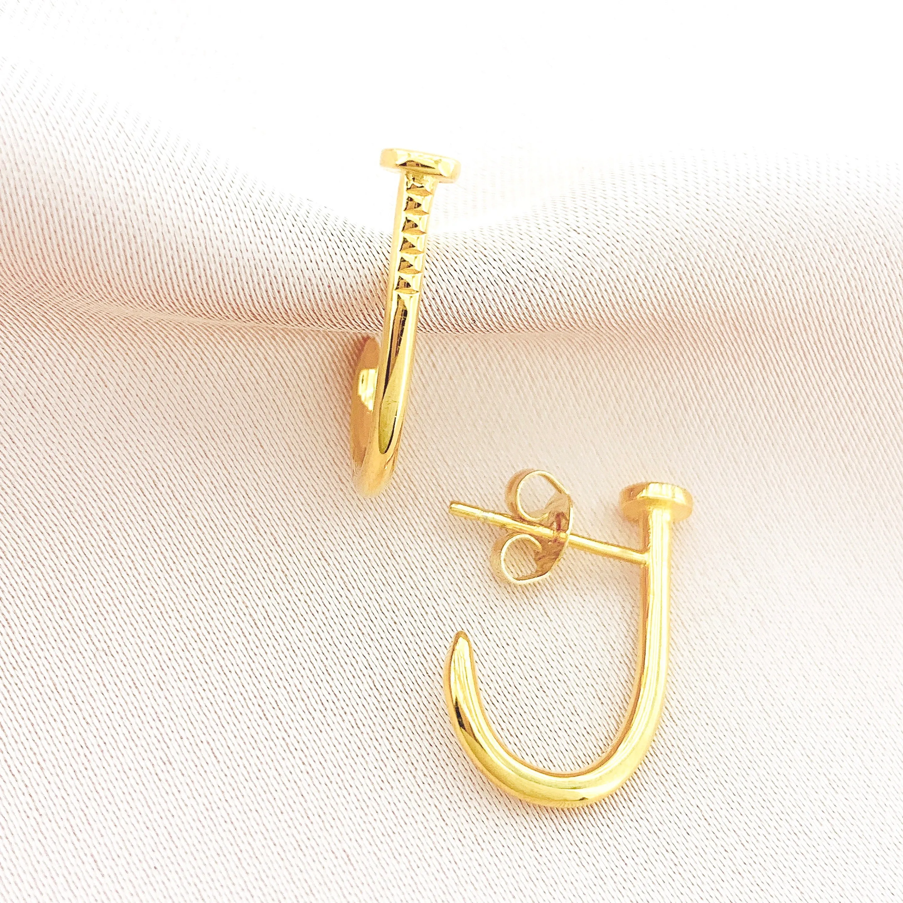 Women's Fashion Nail Hoop Earring