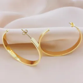 Women's Fashion Plain Hoop Earring